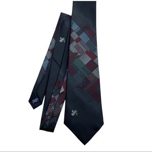 Don Loper Beverly Hills Vintage Geometric‎ Patchwork Silk Blend Tie Multicolor
